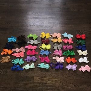 40 baby headband bows